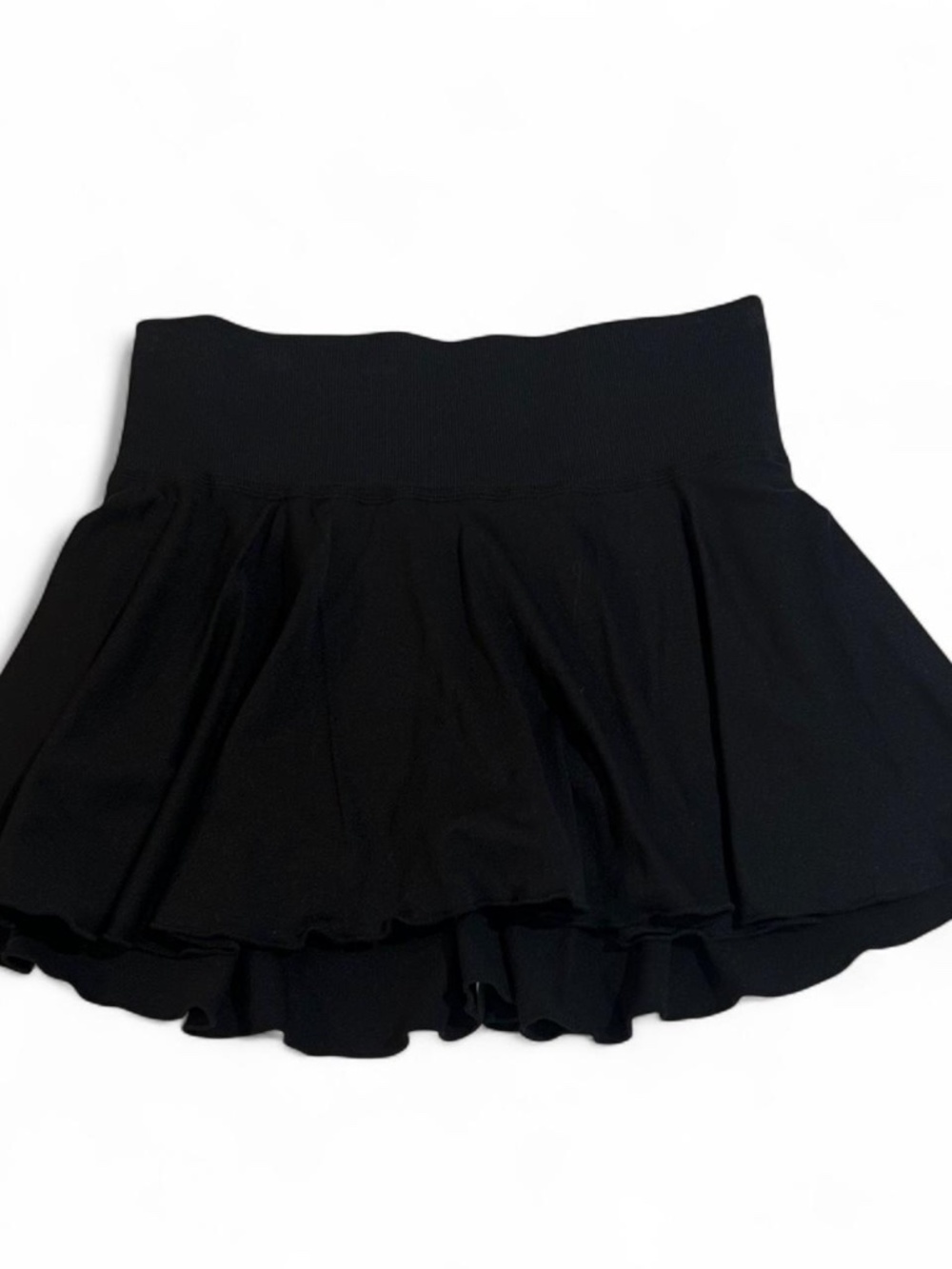 NWOT Black Pleated Mini Skort in Small